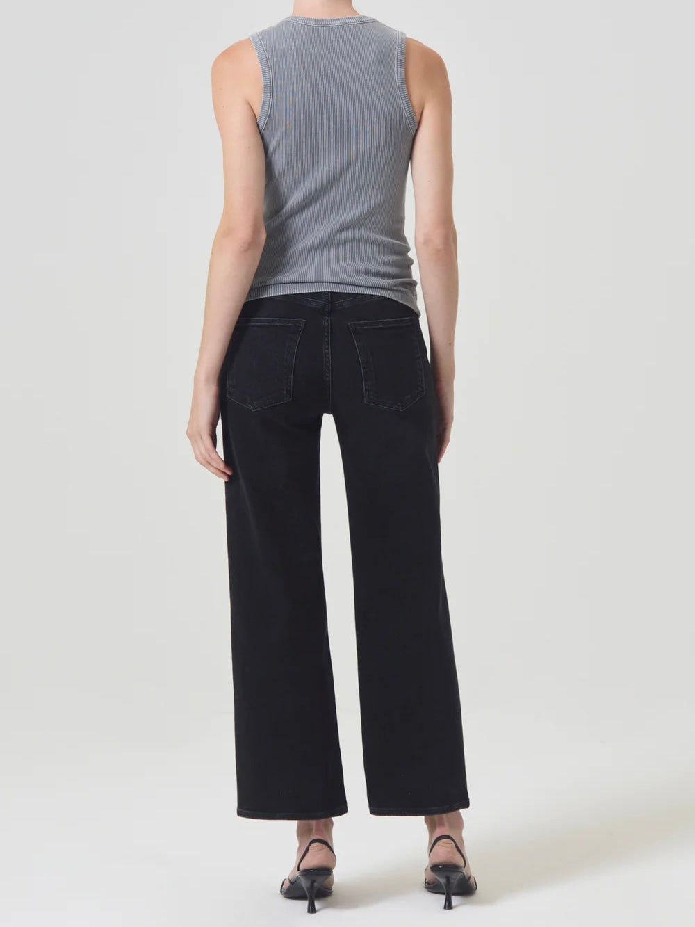 Harper Straight Crop Jean in Hush (Stretch)