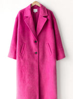 Bryce Brushed Oversized Coat in Valentino Pink