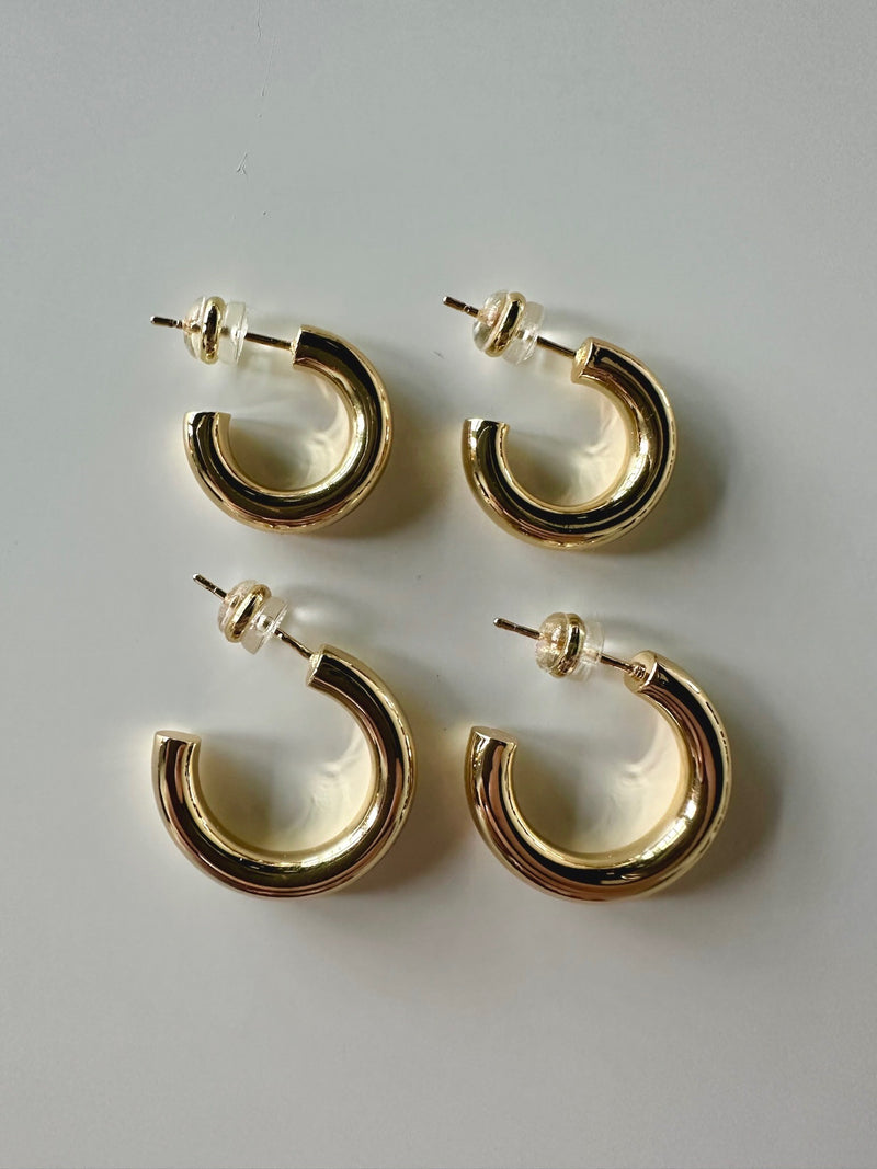 Benji Hoops in 14K Gold Plated