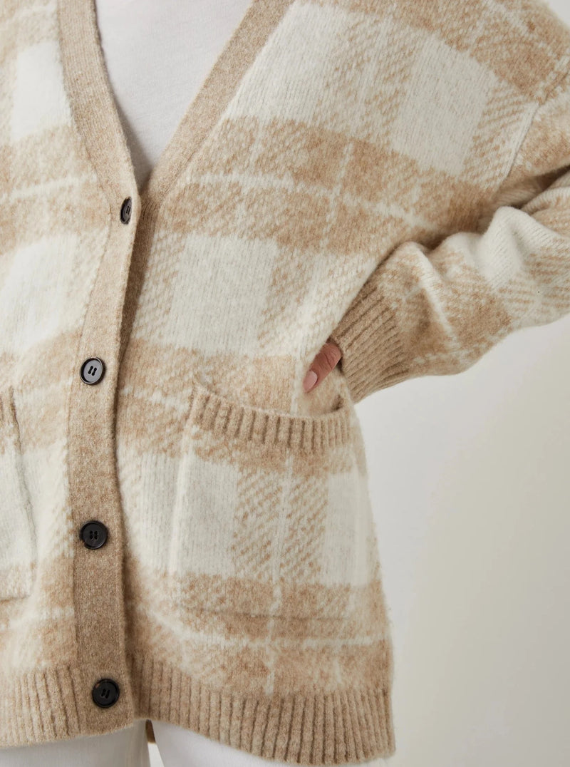 Plaid cardigan sweater online