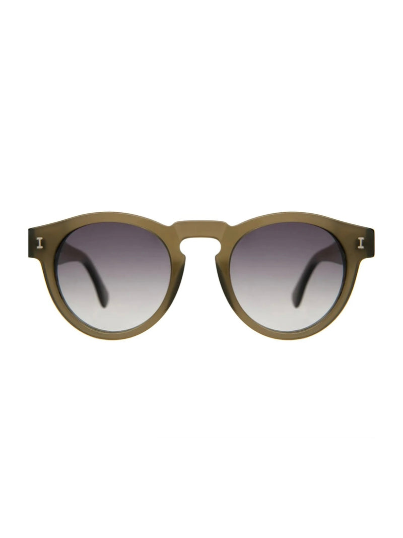Leonard Sunglasses in Olive w/Grey Gradient
