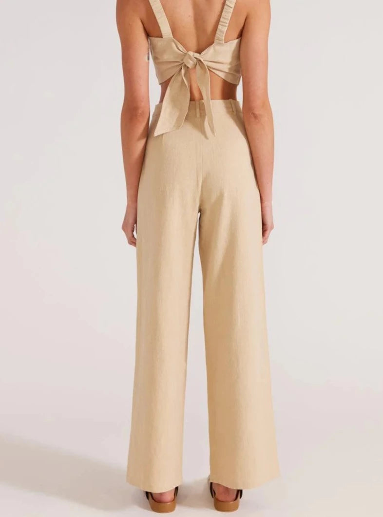 Brixton Wide Leg Pants in Wheat