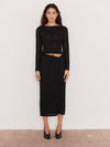 Luca Stretch Lace Skirt