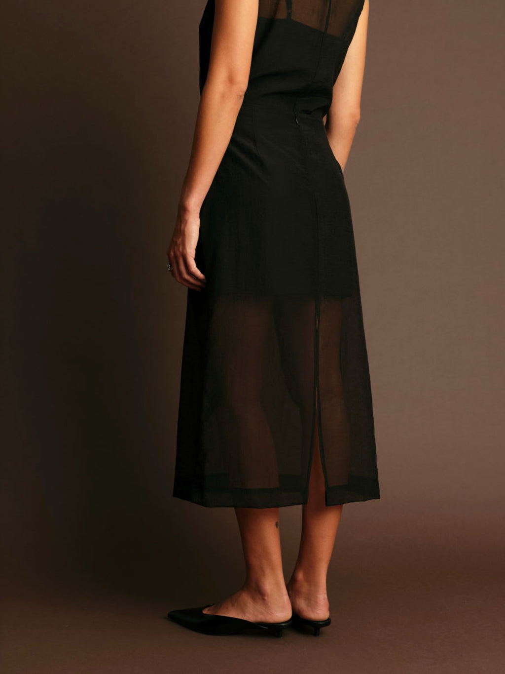 Hugh Sheer Midi Skirt
