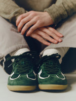 Rife Leather Sneakers in Forest Green