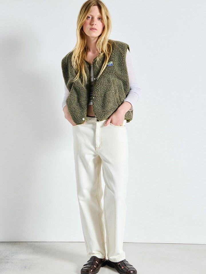 Hoktown Sherpa Vest in Varan Chine