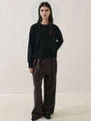 Xfine Merino Cashmere Relaxed Knit in Black