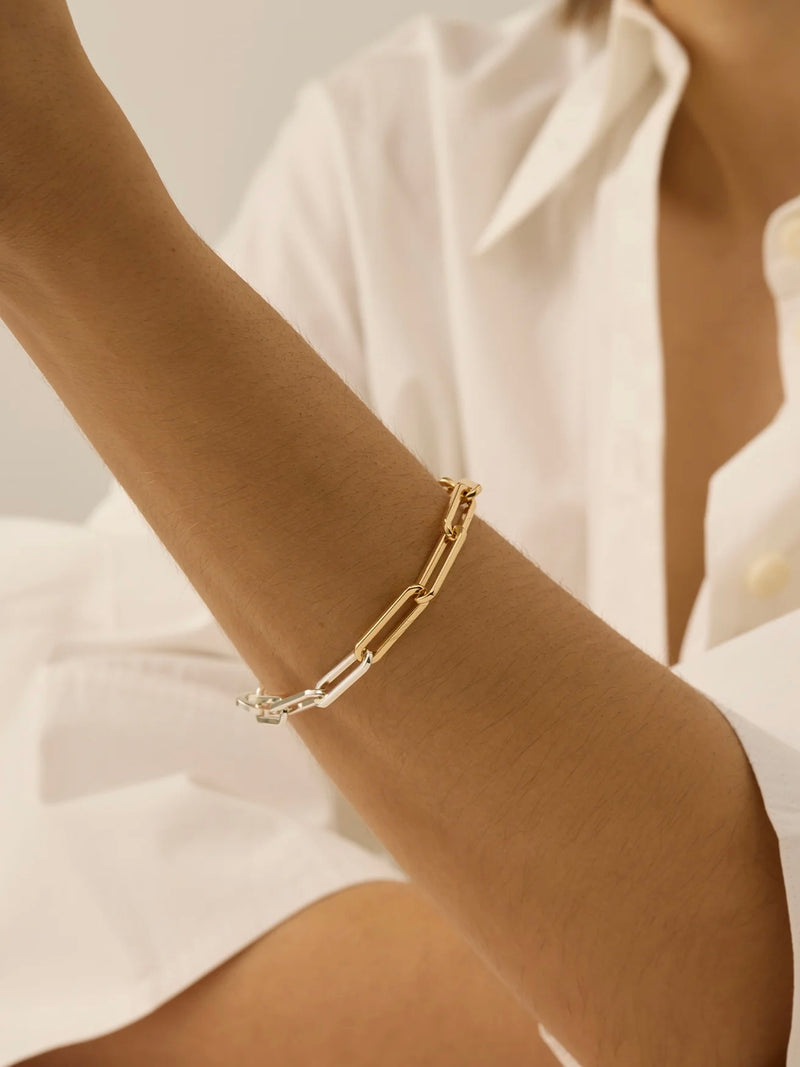 Andi Slim Bracelet in Two-Tone