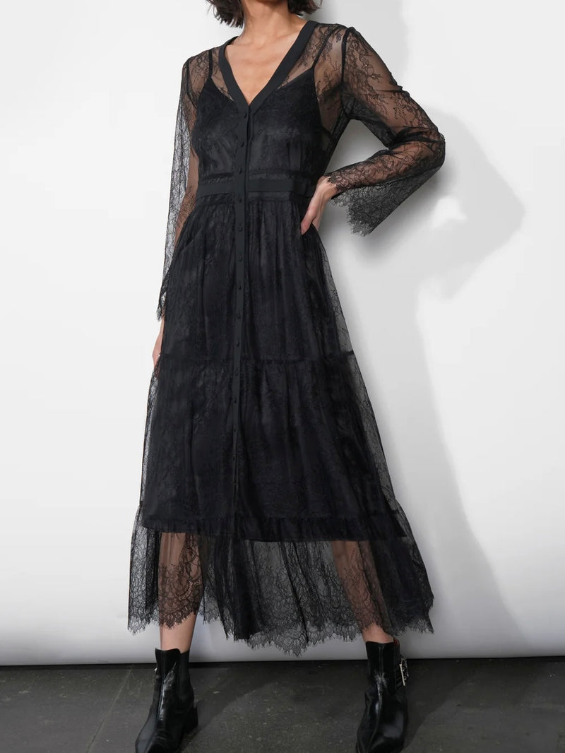 Emma Lace Tier Dress