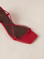 Bellini Leather Sandals in Red
