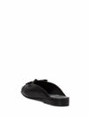 Ballet Mule Open Back Ballerina Flat in Black