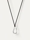 Egret Rope Necklace in Silver
