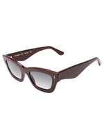 Donna Sunglasses in Bordeaux w/Grey Gradient Lenses