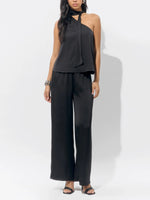 Lisette Scarf Top in Black