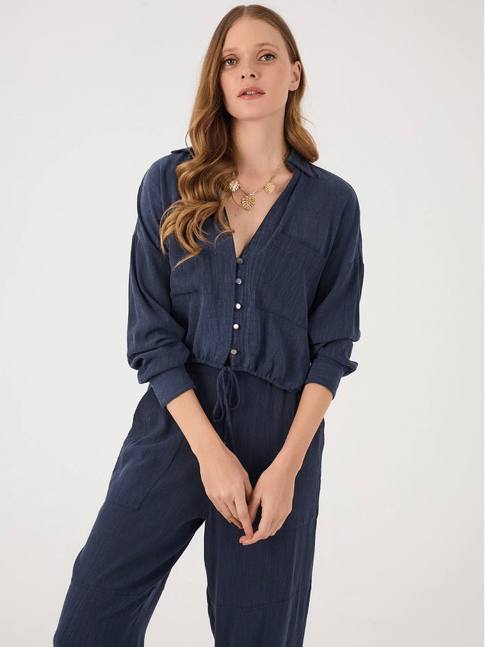 Tie Shirt in Azul