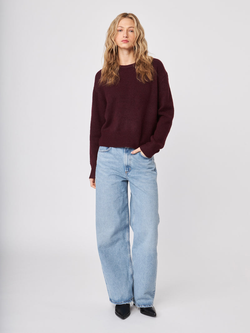 Wilfred Boxy Sweater in Merlot