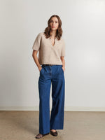 Joni Short Sleeve Collar Knit