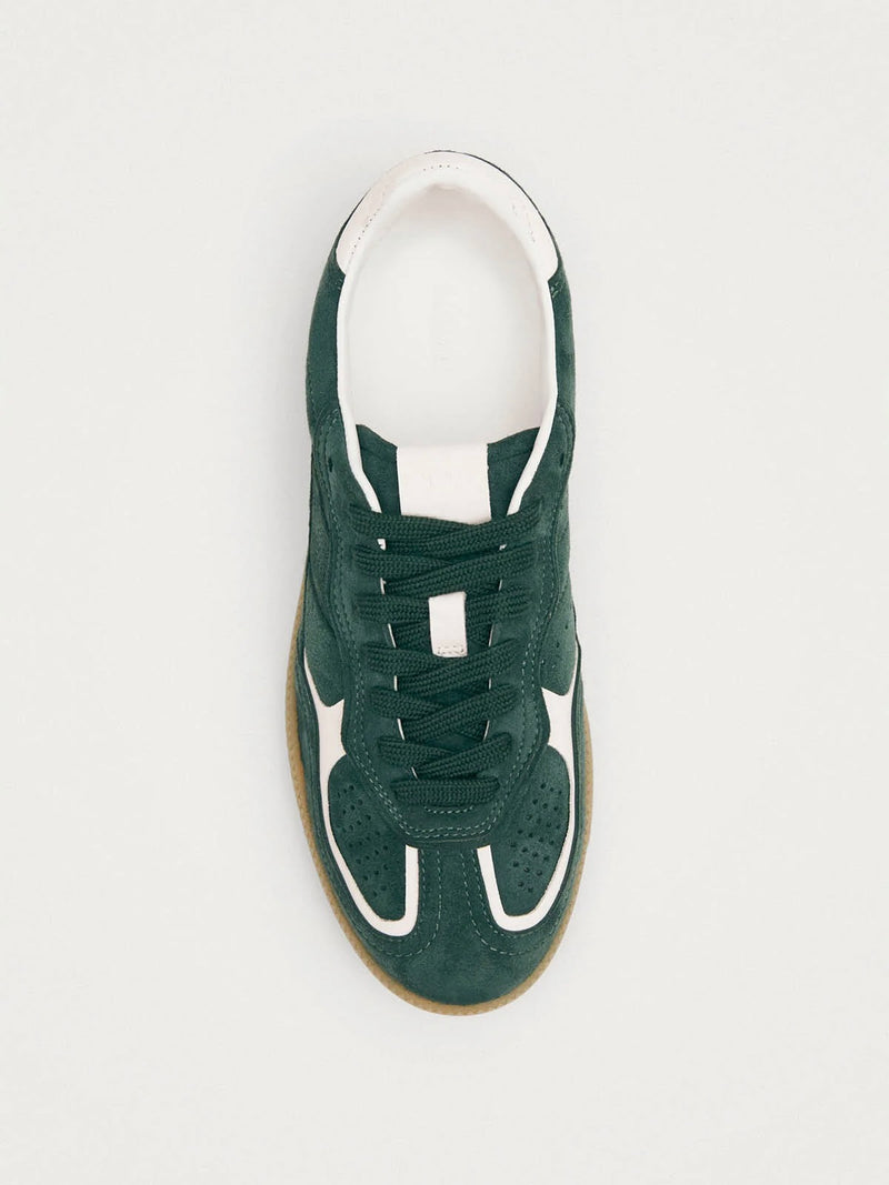 Rife Leather Sneakers in Forest Green