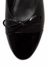 Ballet Mule Open Back Ballerina Flat in Black