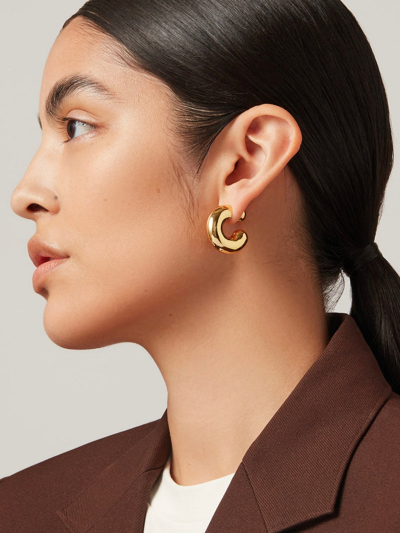 Tome Large Hoops in Gold