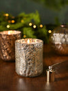 Balsam & Cedar Small Boxed Crackle Glass Candle