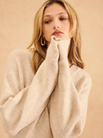 Charlie V Neck Sweater in Birch