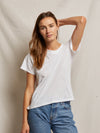 Ruby Boxy Crew in White