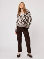 Stirling Quarter Zip Knit in Animal Kingdom