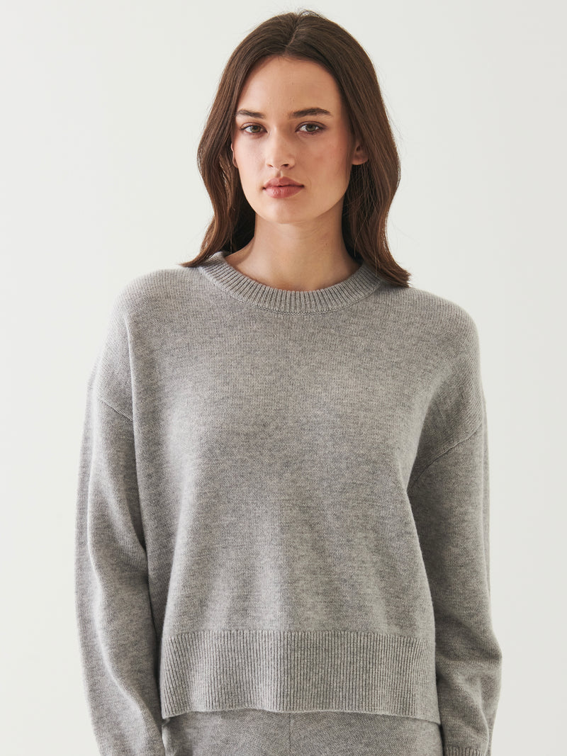 Xfine Merino Cashmere Relaxed Knit in Flannel