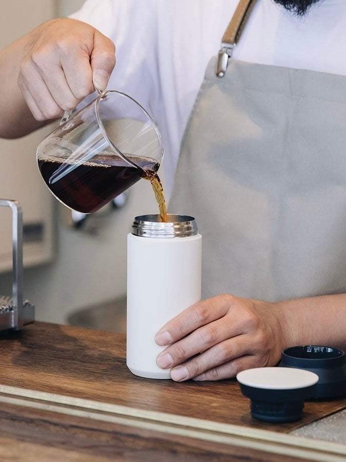 Small Travel Tumbler in White