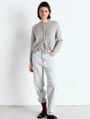 Vitow Knit Cardigan in Gris Clair Chine