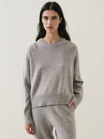 Xfine Merino Cashmere Relaxed Knit in Flannel
