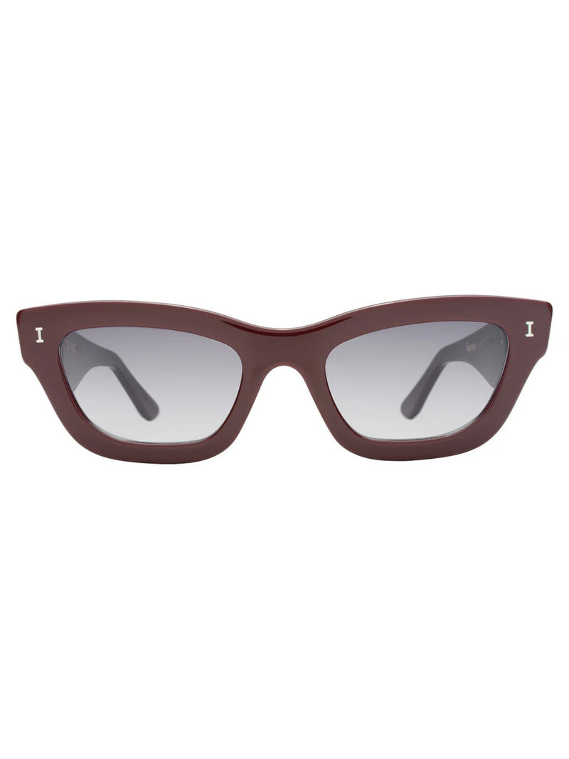 Donna Sunglasses in Bordeaux w/Grey Gradient Lenses