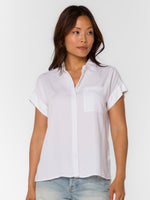 Edison SS Button-up in Optic White