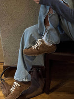 Suede Sneakers in Brown