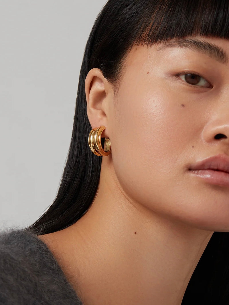Lennon Hoops in Gold