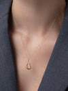 Mini Egret Pendant Necklace in Gold
