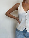 Selma Knit Top in Ivory