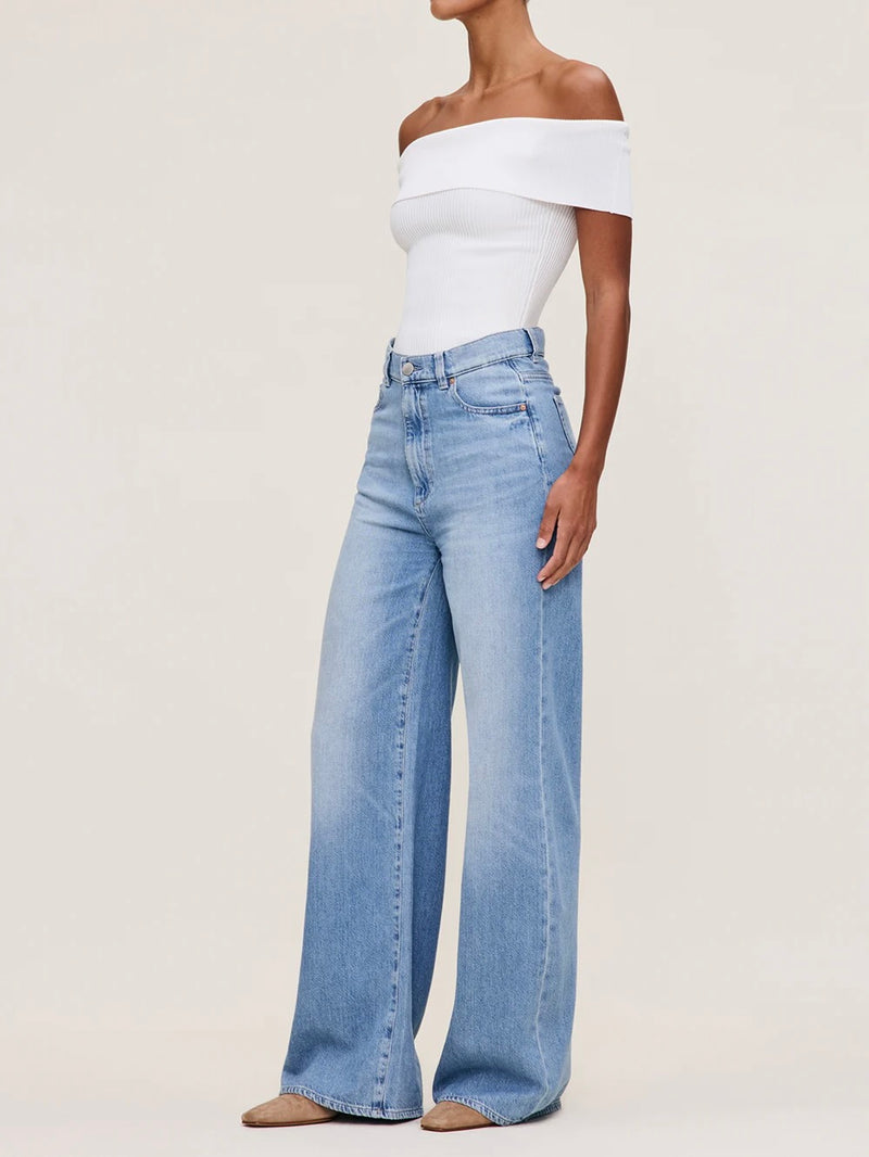 Hepburn Wide Leg in River Bank