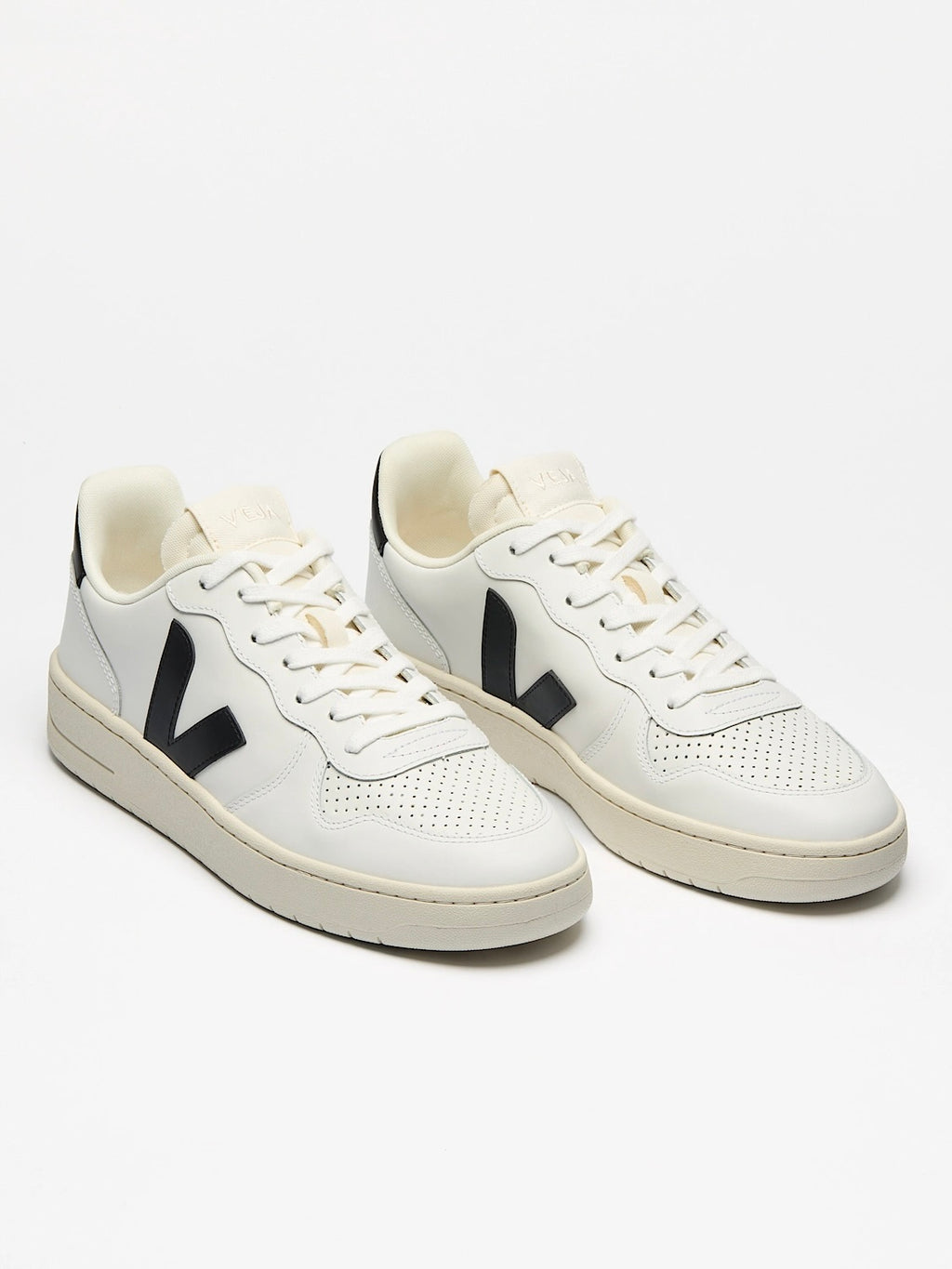 V-10 Leather in Extra White Black