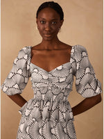 Wave Embroidered Blouse
