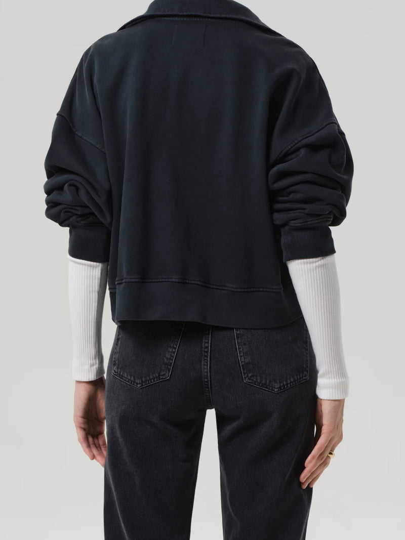 Mirelle Funnel Neck Sweater in Charcoal