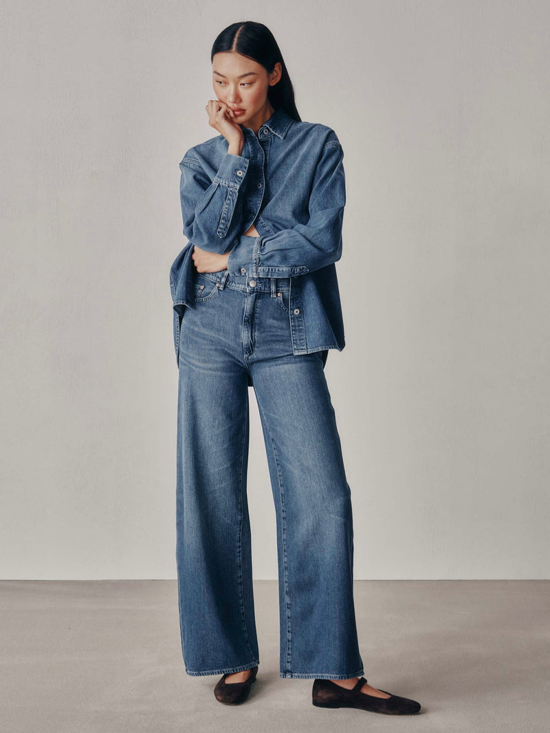 Hepburn Wide Leg in Delray