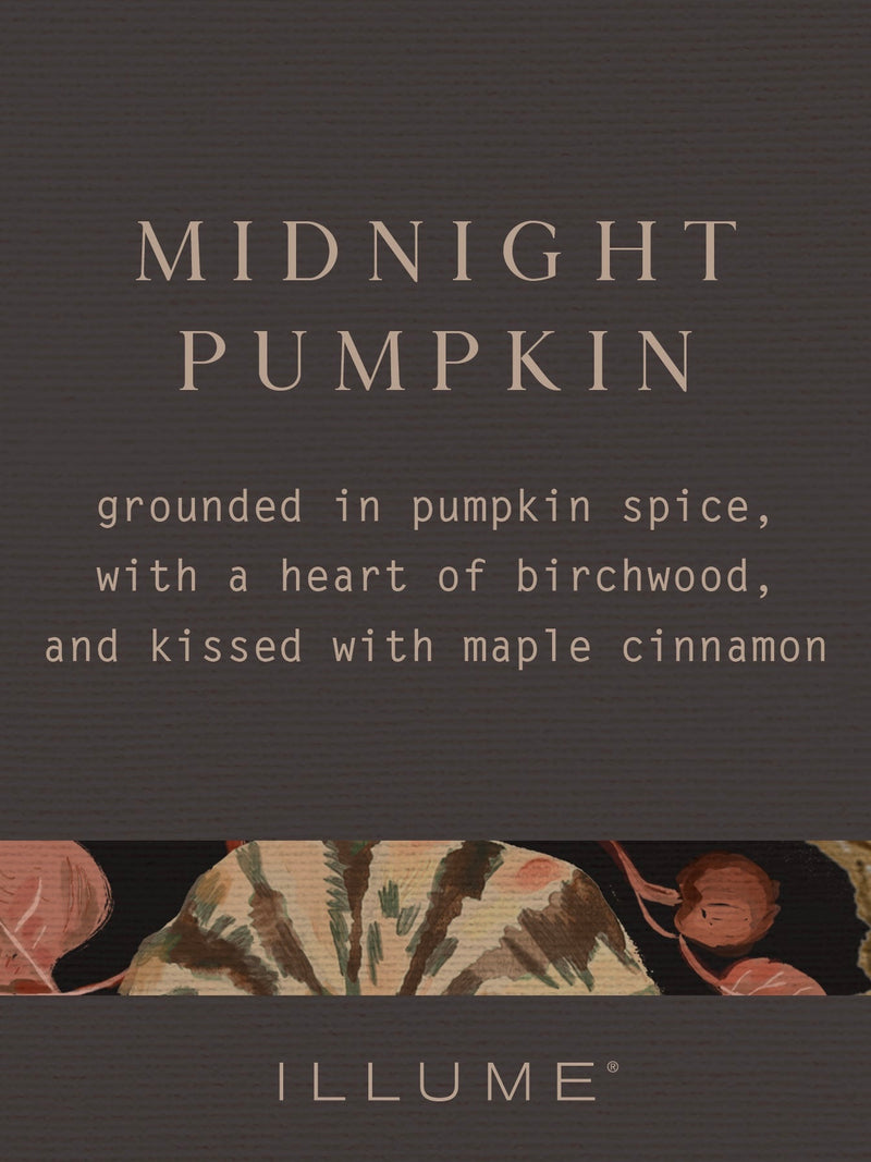 Midnight Pumpkin Large Boxed Crackle Glass Candle