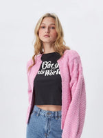 Kristian Open Cardigan in Bloom