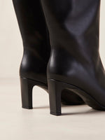 Isobel Leather Boot in Black