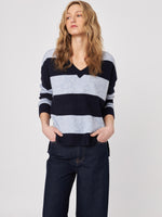 Hadley V Neck Stripe