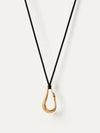 Egret Rope Necklace in Gold