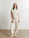Lenore Sleeveless Turtleneck in Birch