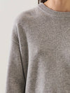 Xfine Merino Cashmere Relaxed Knit in Flannel